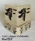 SHAWNEE POTTERY -- FLYING GEESE BOOKEND PLANTER (1)