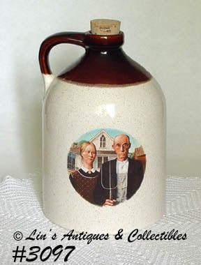 McCoy Pottery American Gothic Moonshine Jug