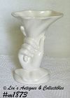 Hull Pottery White Hand Shaped Vase