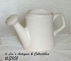 McCOY POTTERY -- WATERING "CAN" (MATTE WHITE)