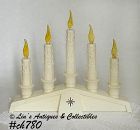 Vintage Candolier  Candelabra with Flame Shaped Tips