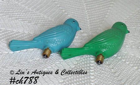 Two Vintage Noma Bird Christmas Lights