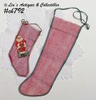 Vintage Netting Christmas Stockings Lot of 2