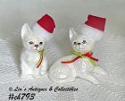Vintage Enesco Christmas Kitten Figurines