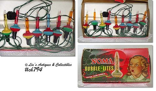 VINTAGE NOMA BUBBLE LIGHTS IN ORIGINAL BOX