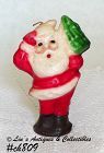 Vintage Santa With Christmas Tree Wayside Candle