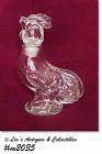 Vintage Glass Rooster Candy Container