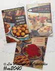 Lot of Three Vintage Cookbooks Breads Appetizers Desserts