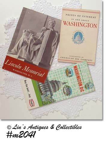 WASHINGTON D.C. MAP AND BOOK, LINCOLN MEMORIAL LEAFLET