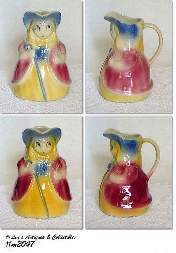 SHAWNEE POTTERY VINTAGE LITTLE BO PEEP PITCHERS 2 AVAILABLE