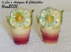 Shawnee Pottery Potted Flowers Shaker Set Gold Trim