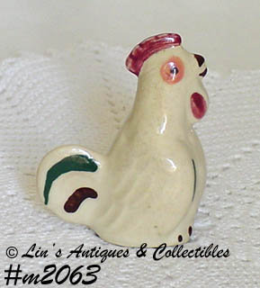 SHAWNEE POTTERY --- VINTAGE CHANTICLEER PEPPER SHAKER