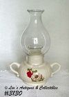 McCoy Red Rose and White Camellia Candle Lamp