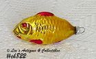 Vintage West Germany Glass Fish Christmas Ornament
