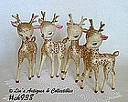 4 PLASTIC DEER