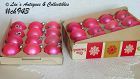 Coby Satin Pink Christmas Ornaments 2 Dozen IOB