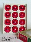 Red Shiny Brite Ornaments Dozen in Original Box