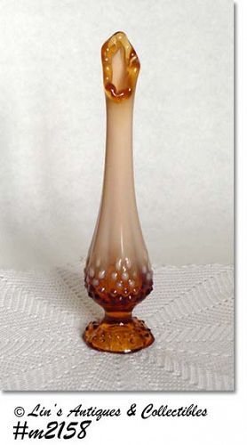 VINTAGE FENTON 10 1/8" TALL VASE