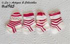 Vintage Mini Christmas Socks Lot of 4