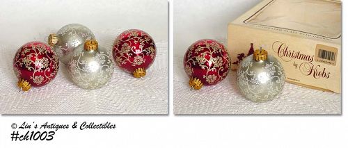 Christmas by Krebs Glass Ornaments