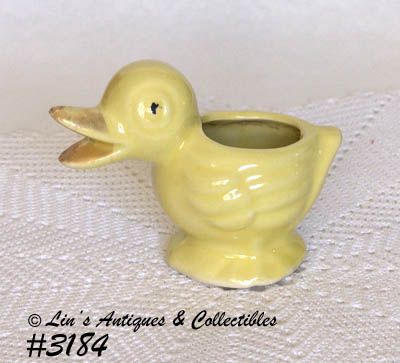 McCoy Pottery Yellow Baby Duck Planter