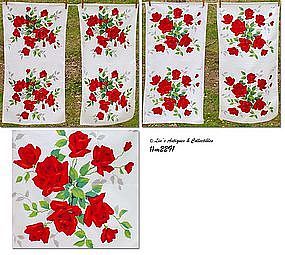 WILENDUR "ROYAL ROSE" KITCHEN TOWELS (4)