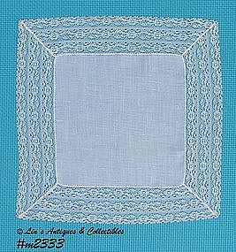 WEDDING HANDKERCHIEF WITH LACE