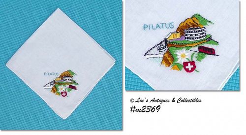 Souvenir Hanky Pilatus Switzerland