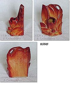 McCOY POTTERY -- OPEN FLOWER BOOKEND (1)