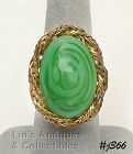 Vintage Signed Miriam Haskell Ring