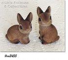 Vintage Josef Originals Pair of Bunny Figurines