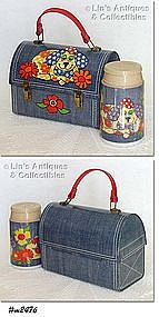 "DENIM DINER" DOME LUNCH BOX WITH THERMOS