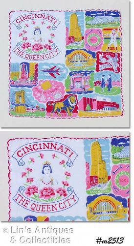 Souvenir Hanky Cincinnati The Queen City