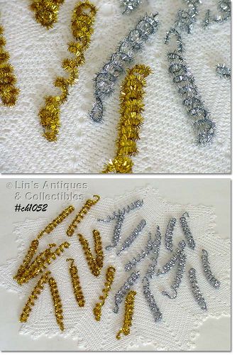 25 TINSEL CURLY ORNAMENTS / DECORATIONS