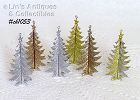 Shiny Brite Tree Shape Ornaments Set of 6