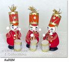 Vintage Christmas Drummers Decorations Lot of 3