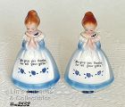 Enesco Prayer Lady Blue Dress Salt Shaker Choice