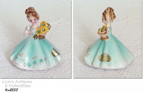 March Birthday Girl Vintage Figurine by Josef