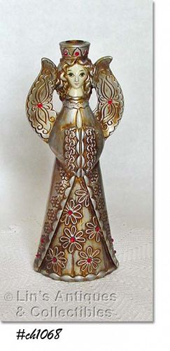 Vintage Angel Candle Holder 12 Inches Tall