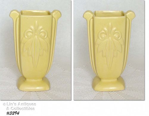 McCoy Pottery Fleur de Lis Vase