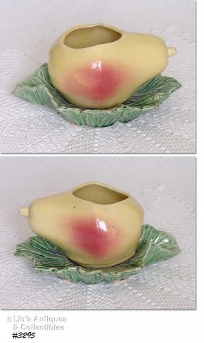 McCoy Pottery Pear on Leaf Planter