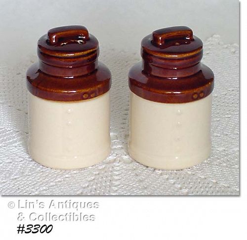 McCoy Pottery Milk Can Shape Shaker Set