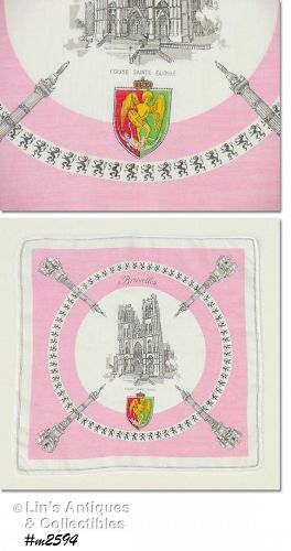Souvenir Handkerchief Brussels