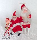 Lot of 2 Vintage Santas and a Mouse