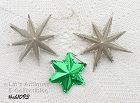 Vintage Star Shape Ornaments Lot of 3