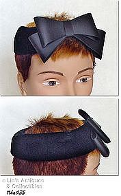 BLACK VELVET BAND (OR CAGE) STYLE HAT