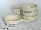 McCoy Pottery Four Pink and Blue Casseroles