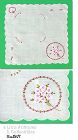 VINTAGE WHITE HANDKERCHIEF HANKY WITH BOUQUET OF EMBROIDERED VIOLETS