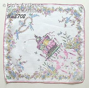 "JUST MARRIED" HANDKERCHIEF