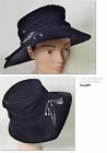 Vintage Black Velvet Ladies Hat